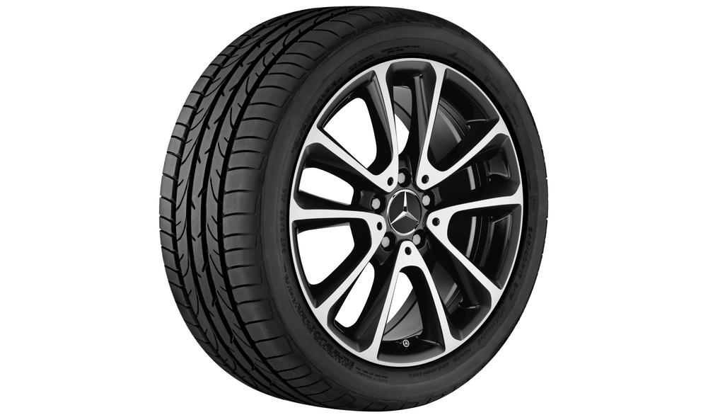 5-Doppelspeichen-Rad, E-Klasse, Goodyear, UltraGrip 8 Performance MO, 245/45 R18/100V, Winter, Q440141410400