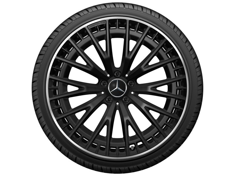 AMG multi-spoke wheel, 53.3 cm (21-inch), high-sheen rim flange, EQE, 265/35 R21/, matt black, A29540129007X71