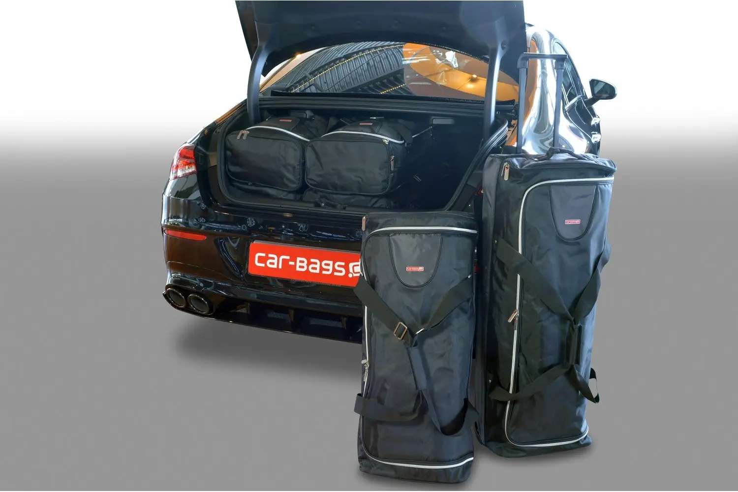Travel bag set suitable for Mercedes-Benz CLA (C118) 2019-today 4-door Coupé - Black, CB-M24001S