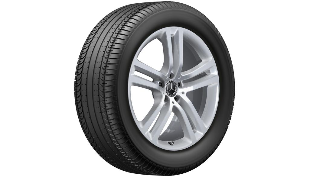 5-Doppelspeichen-Rad, 50,8 cm (20 Zoll), GLE, 275/50 R20/, vanadiumsilber, A16740125007X45 5-Doppelspeichen-Rad, 50,8 cm (20 Zoll), GLE, 275/50 R20/, vanadiumsilber, A16740125007X45