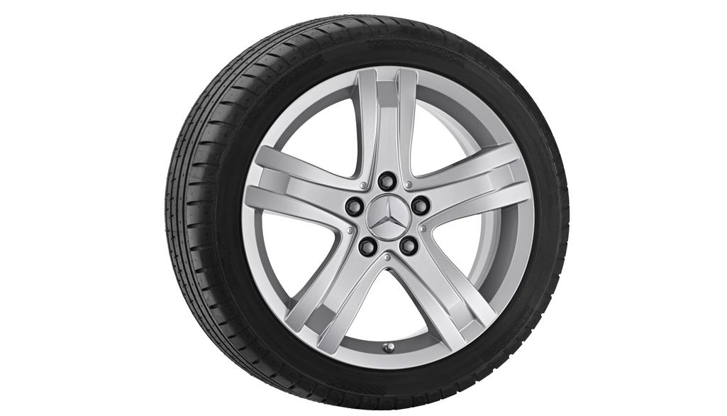 5-Speichen-Rad, Sadeya, 43,2 cm (17 Zoll), GLK, 255/55 R17/, titansilber, A20440156029765