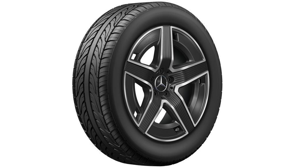 AMG 5-Doppelspeichen-Rad Schwarz Glanzgedreht, Continental, EcoContact 6 Q MO, 235/55 R19 105W XL, Sommer, Q440651110670