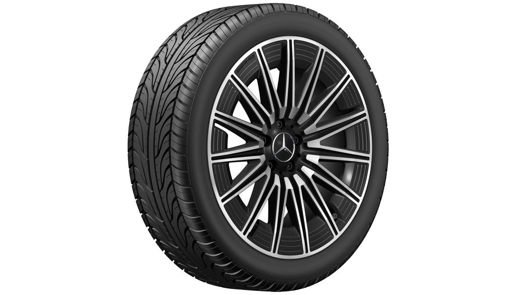 AMG Vielspeichen-Rad, 50,8 cm (20 Zoll), glanzgedreht, GLB/ GLA, 235/45 R20/, schwarz, A24740152007X23 AMG Vielspeichen-Rad, 50,8 cm (20 Zoll), glanzgedreht, GLB/ GLA, 235/45 R20/, schwarz, A24740152007X23