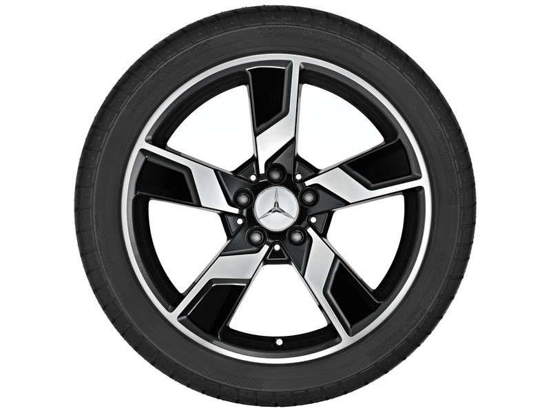 5-Speichen-Rad, Xentres, 45,7 cm (18 Zoll), E-Klasse, 245/40 R18/, schwarz, A21240134027X23