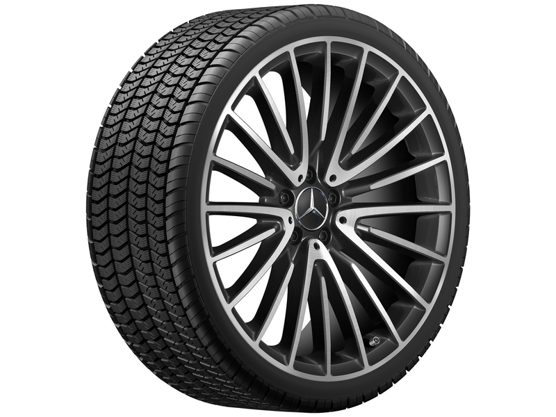 AMG Vielspeichen-Rad, 53,3 cm (21 Zoll), S-Klasse, 285/30 R21/, schwarz, A22340118007X23