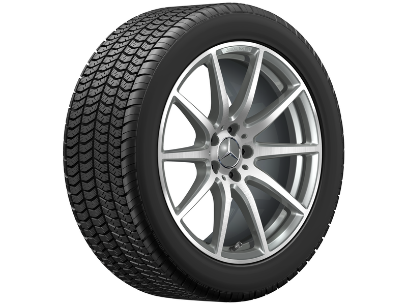 AMG 10-spoke wheel, 48.3 cm (19-inch), high-sheen, SL, 255/45 R19/, titanium gray, A23240117007X21