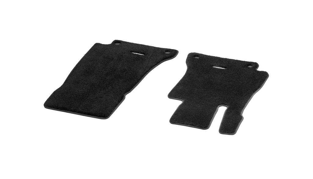 EXCLUSIVE velour mats, driver/passenger mat, 2-piece, E-Class/ CLS, black, A21368018069K26
