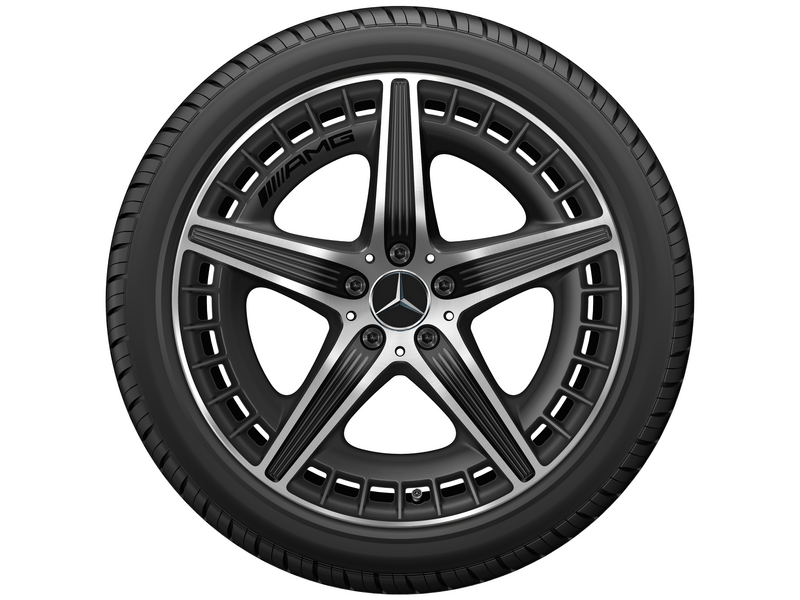 AMG 5-twin-spoke wheel, 50.8 cm (20-inch), high-sheen, EQE, 265/40 R20/, matt black, A29540127007X36