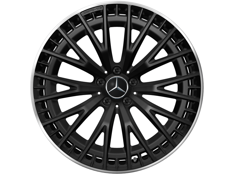 AMG multi-spoke wheel, 53.3 cm (21-inch), high-sheen rim flange, EQE, 265/35 R21/, matt black, A29540129007X71