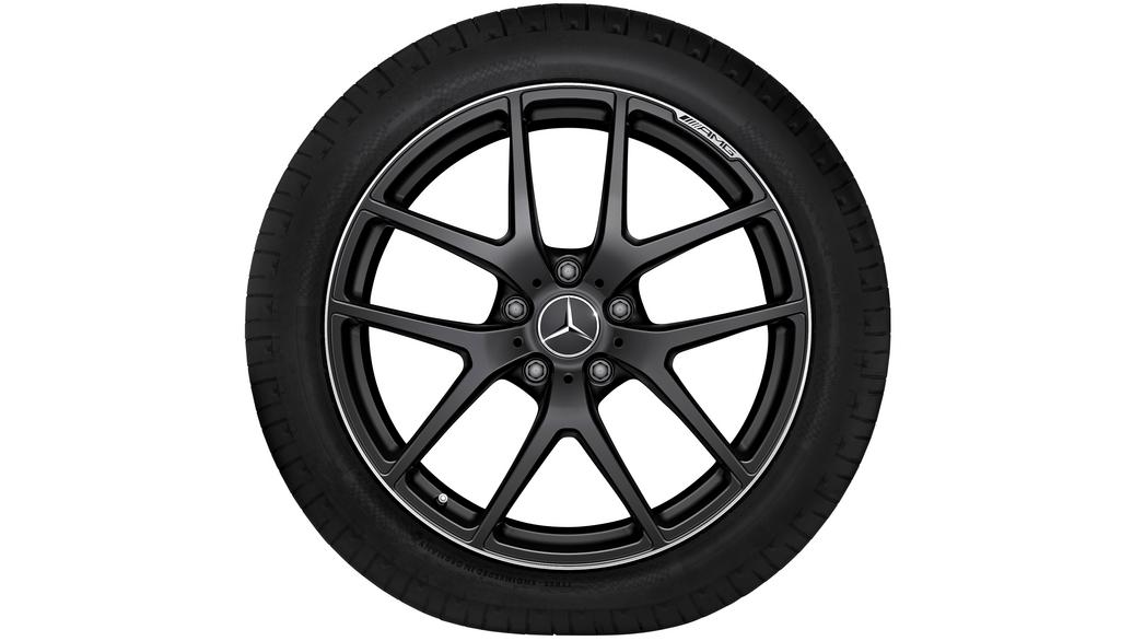 AMG forged wheel in 5-twin-spoke design, 53.3 cm (21-inch), high-sheen rim flange, G-Class, 295/40 R21/, matt black, A46340104007X71