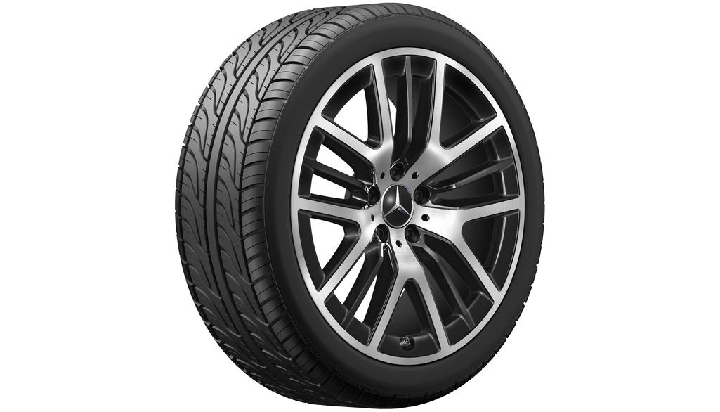 5-Y-spoke wheel, with additional spokes, 48.3 cm (19-inch), high-sheen, CLS, 245/40 R19/, black, A25740134007X23