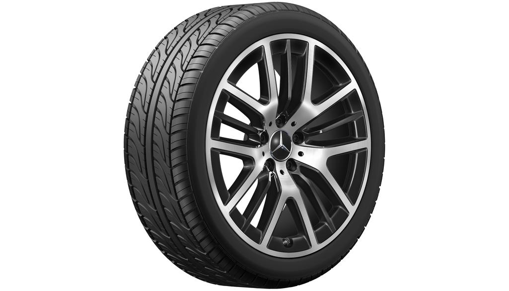 5-Y-spoke wheel, with additional spokes, 48.3 cm (19-inch), high-sheen, CLS, 245/40 R19/, black, A25740134007X23 5-Y-spoke wheel, with additional spokes, 48.3 cm (19-inch), high-sheen, CLS, 245/40 R19/, black, A25740134007X23