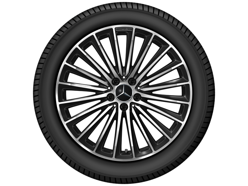 AMG Vielspeichen-Rad, 50,8 cm (20 Zoll), glanzgedreht, GLC, 285/40 R20/, schwarz, A25440109007X23