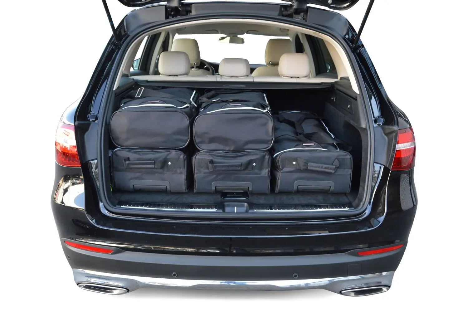 Reisetaschenset passend für Mercedes-Benz GLC (X253) 2015-2022 - Schwarz, CB-M21701S