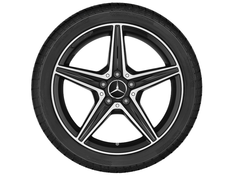 AMG 5-Speichen-Rad Schwarz Glanzgedreht, Michelin, Pilot Alpin PA4 MO, 245/40 R18 97V XL, Winter, Q4401415114500J2020