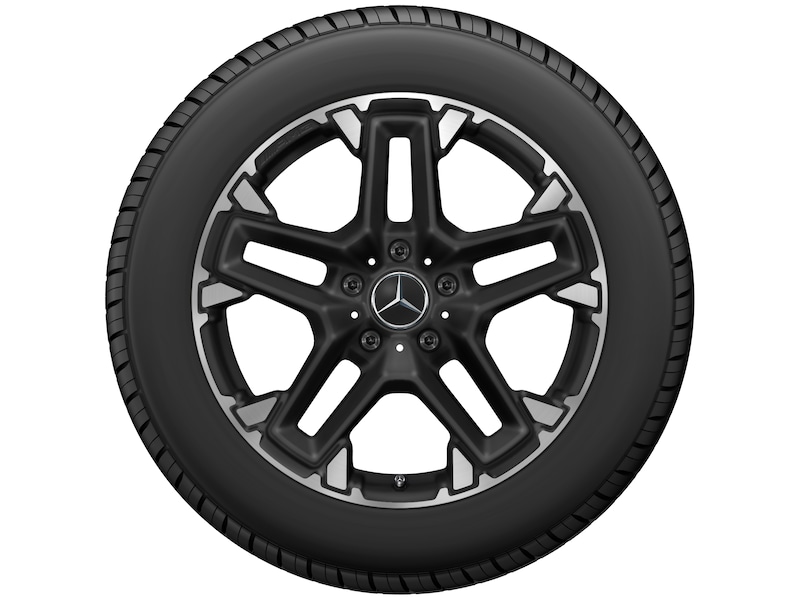 AMG cross-spoke wheel black matt rim flange polished, Michelin, Pilot Alpin PA5 SUV MO1, 275/50 R20 113V XL, winter, Q440301511070