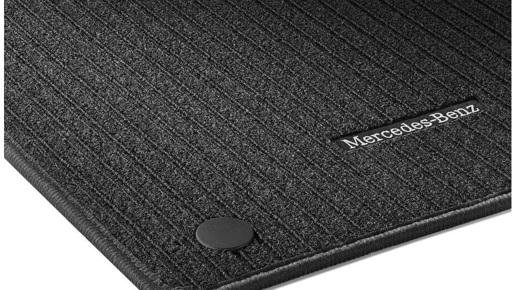 Rep mats driver & front passenger mat, 2-piece, for vehicles with carpeted front floor (V44), black, A44768072069G32