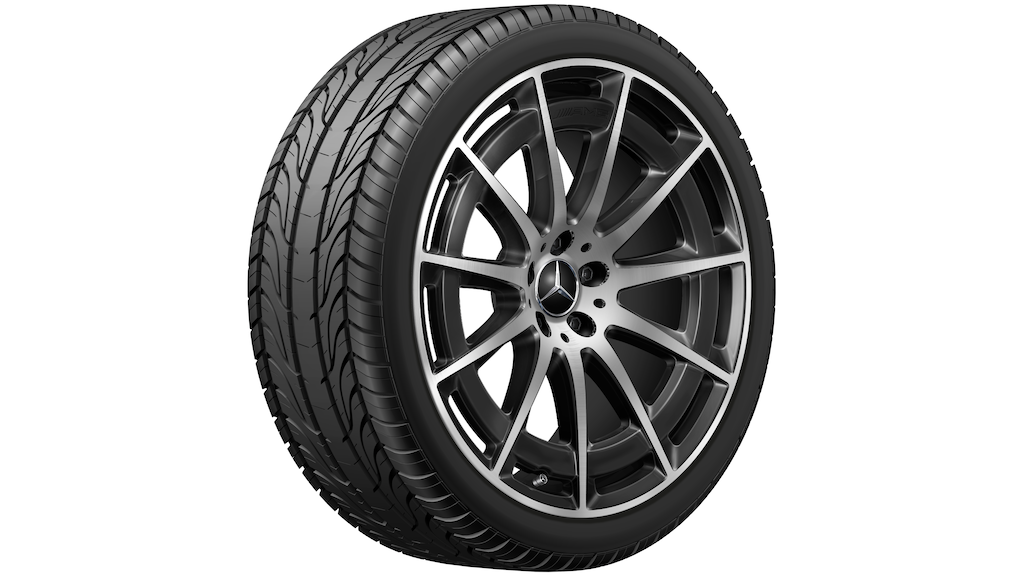 AMG Vielspeichen-Rad Schwarz Glanzgedreht