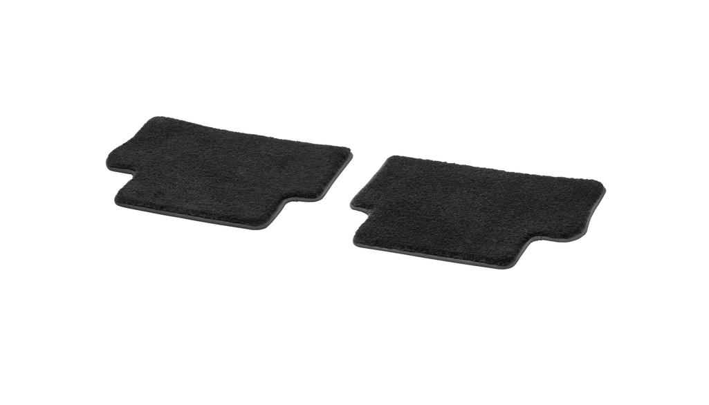 EXCLUSIVE velour mats, rear, 2-piece, E-Class/ CLS, black, A21368024069K26
