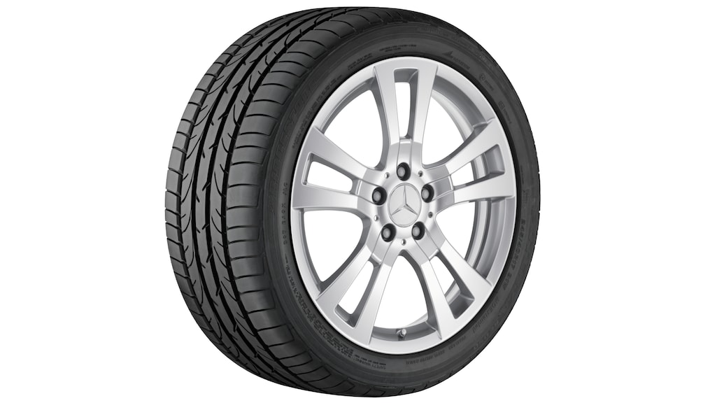 Cerchio a 5 doppie razze, Pulaha, 45,7 cm (18 pollici), Classe C, 255/35 R18/, argento, A20440154029709 Cerchio a 5 doppie razze, Pulaha, 45,7 cm (18 pollici), Classe C, 255/35 R18/, argento, A20440154029709