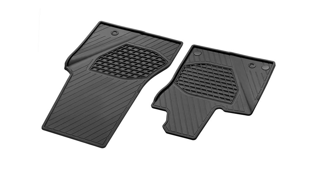 All-weather mats, driver/passenger mat, 2-piece, smart, black, A45368017059G33