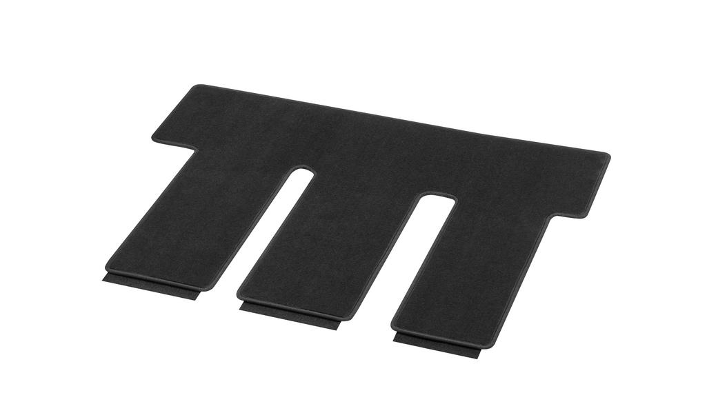 Veloursmatten, bagageruimte, met enkele rail, 1-delig, IN3, UT3, V-Klasse/EQV/ Vito/eVito, zwart, A4476805803
