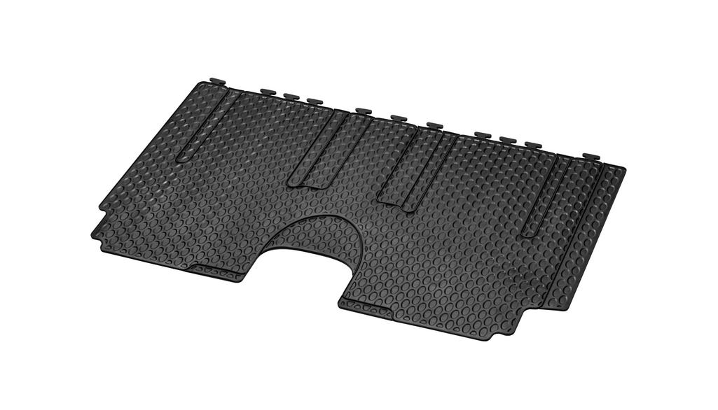 All-weather mats, passenger compartment, 1-piece, guest compartment I, for double and single rail, Viano/Vito/eVito, black, B66560105