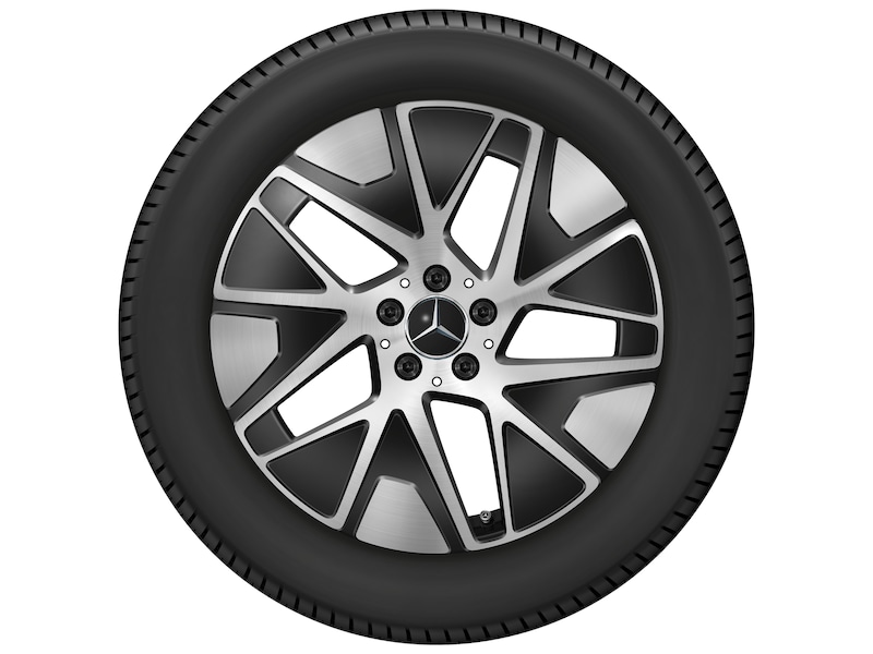 Mercedes-Benz Original Winter-Komplettrad 5-Tripel Speichen schwarz glanzgedreht , Continental, WinterContact TS 870 P MO, 235/55 R19 105 H XL, Winter, Q440301110840