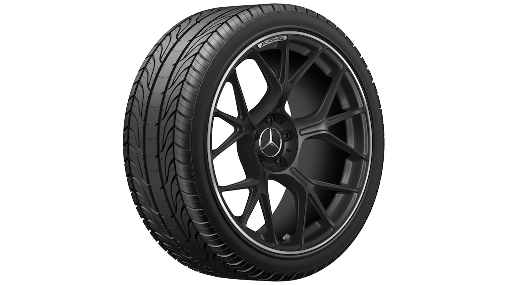 AMG forged wheel in cross-spoke design, 50.8 cm (20-inch), high-sheen rim flange, 295/30 R20/, matt black, A23640132007X71