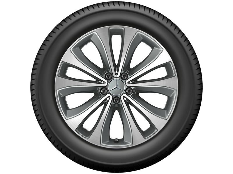 5-twin-spoke wheel gray Himalaya glossy turned, Pirelli, Scorpion Winter MO, 255/50 R19 107V XL, Winter, Q44030171138A