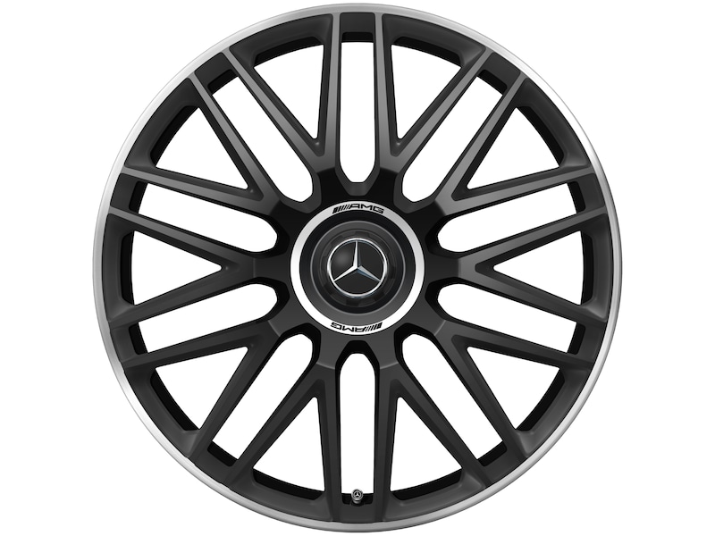 AMG forged wheel in 10-twin-spoke design, 53.3 cm (21-inch), high-sheen rim flange, AMG GT, 305/30 R21/, matt black, A19240120007X71