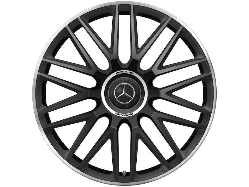 Mercedes-Benz Genuine complete winter wheel AMG forged wheel in 10-spoke design black matt rim flange high-sheen, Michelin, Pilot Alpin 5 MO1, 295/30 R21 102 W XL, winter, Q440141513810