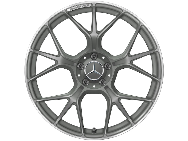 AMG Schmiederad im Kreuzspeichen-Design, 50,8 cm (20 Zoll), Felgenhorn glanzgedreht, 265/35 R20/, grau Himalaya matt, A23640131007X70