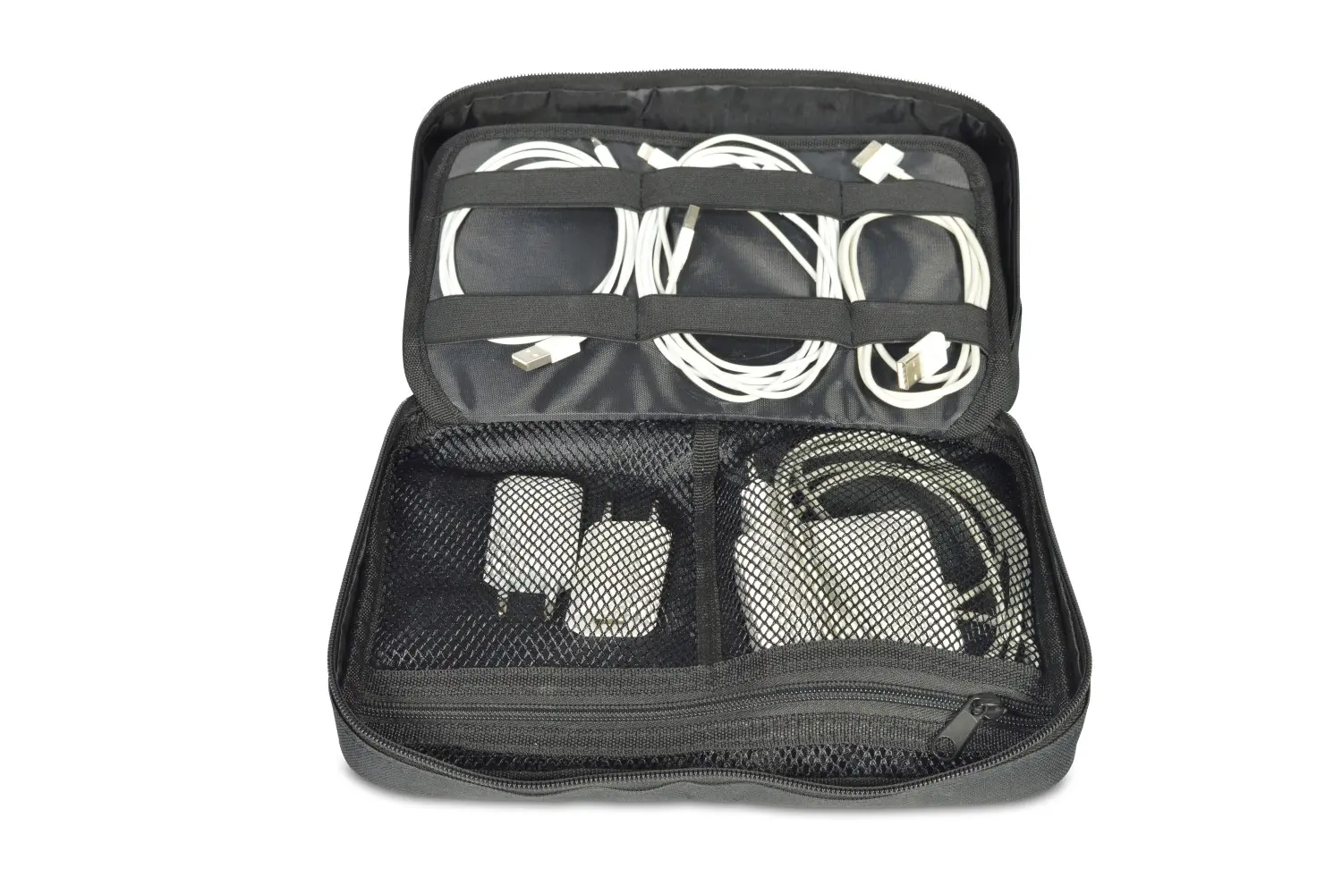 Kabel-Aufbewahrungstasche - 18x6,5x26 cm, schwarz, CB-CABLEBAG1 Kabel-Aufbewahrungstasche - 18x6,5x26 cm, schwarz, CB-CABLEBAG1