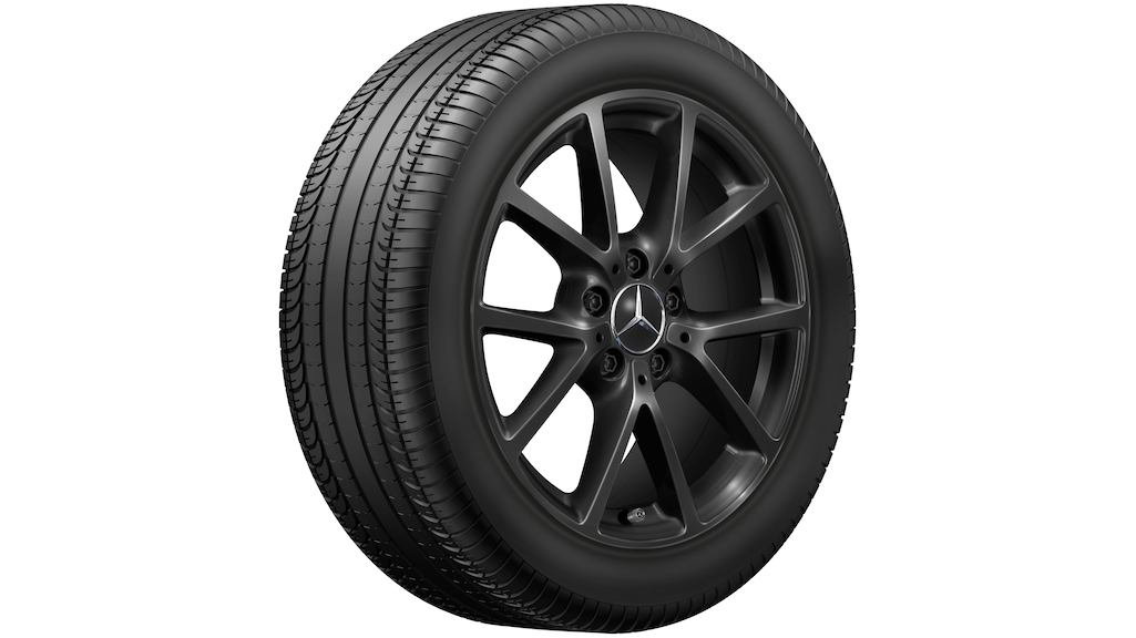 Mercedes-Benz Original Sommer-Komplettrad 10-Speichen schwarz , Michelin, e Primacy 2 MO, 205/55 R17 95 W None, Sommer, Q44024151018A