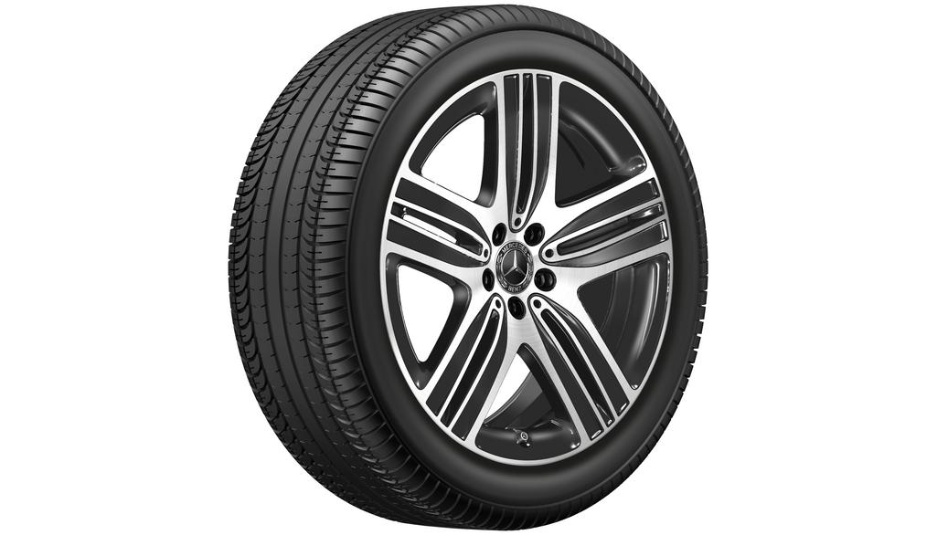5-spoke wheel, 50.8 cm (20-inch), high-sheen, GLC/ EQC, 255/45 R20/, black, A29340106007X23