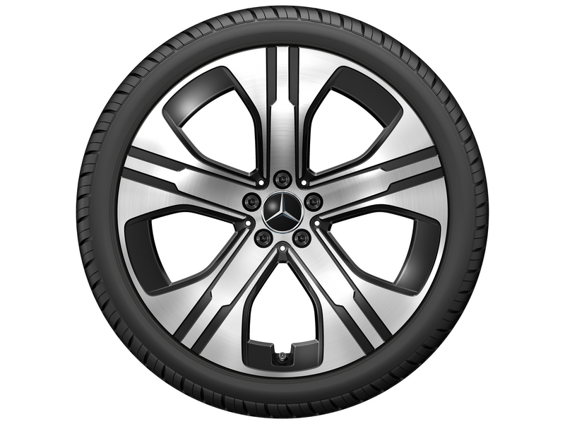 5-Loch-Rad Schwarz Glanzgedreht, Goodyear, UltraGrip Performance + MO, 265/40 R21 105H XL, Winter, Q440301410380