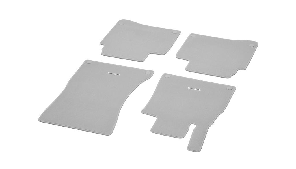 CLASSIC veloursmatten, set, 4-delig, S-Klasse, grijs, A22268069027N99