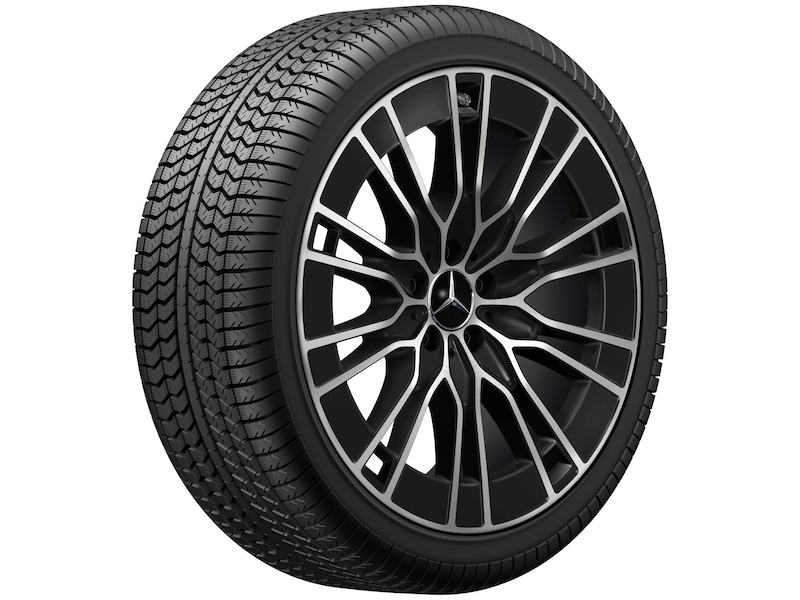 10-twin-spoke wheel, Aero, 50.8 cm (20-inch), high-sheen, 245/40 R20/, black, A21440125007X23