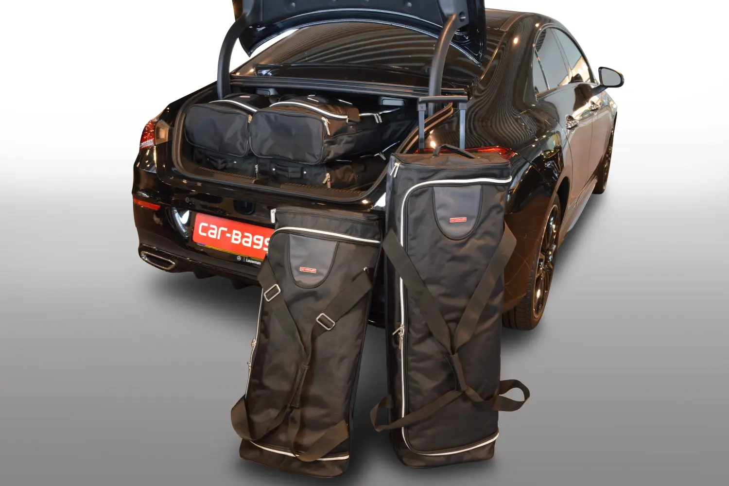 Travel bag set suitable for Mercedes-Benz CLA (C118) 2019-today 4-door Coupé - Black, CB-M26801S