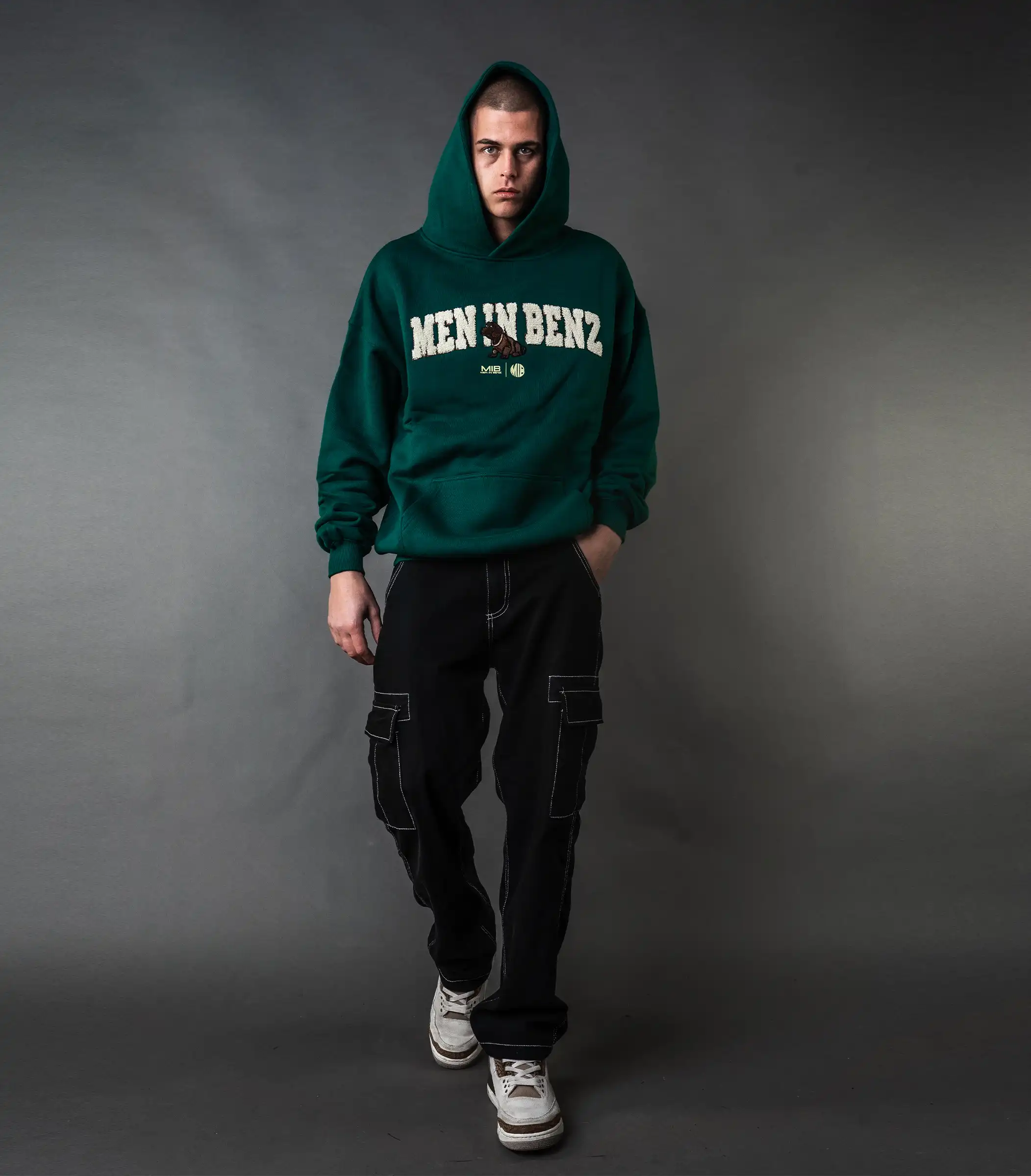 MIB Essential Hoodie (green), grün, MIB03001J-1XL005