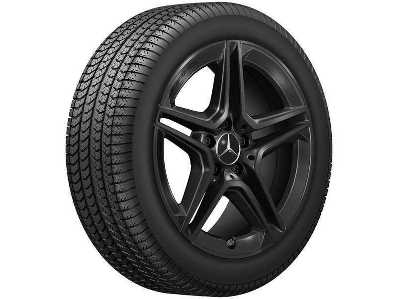 AMG 5-twin-spoke wheel, 45.7 cm (18-inch), E-Class, 275/40 R18/, black, A21340164007X43