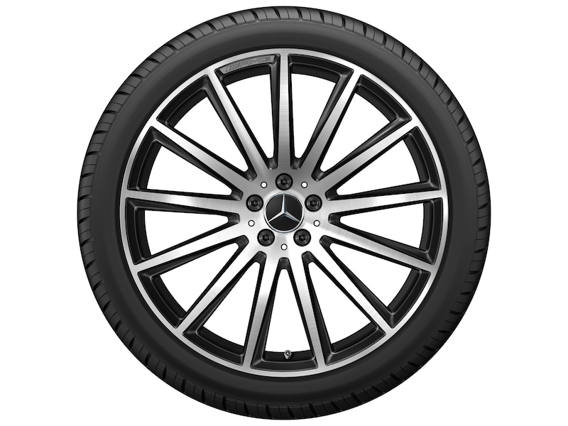 Mercedes-Benz Original Winter-Komplettrad AMG Vielspeichen schwarz glanzgedreht , Pirelli, P Zero Winter 2 MO, 285/45 R22 114 V XL, Winter, Q440141717300