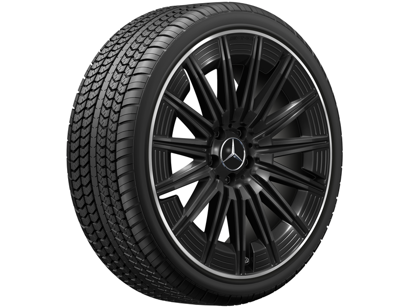 AMG Vielspeichen-Rad, 50,8 cm (20 Zoll), Felgenhorn glanzgedreht, CLE, 245/35 R20/, schwarz, A23640123007X72