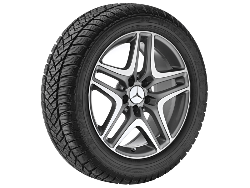 5-Doppelspeichen-Rad Palladiumsilber Glanzgedreht, Continental, ContiSportContact 5 MO, 225/40 R18 92Y XL, Sommer, Q44024111103A