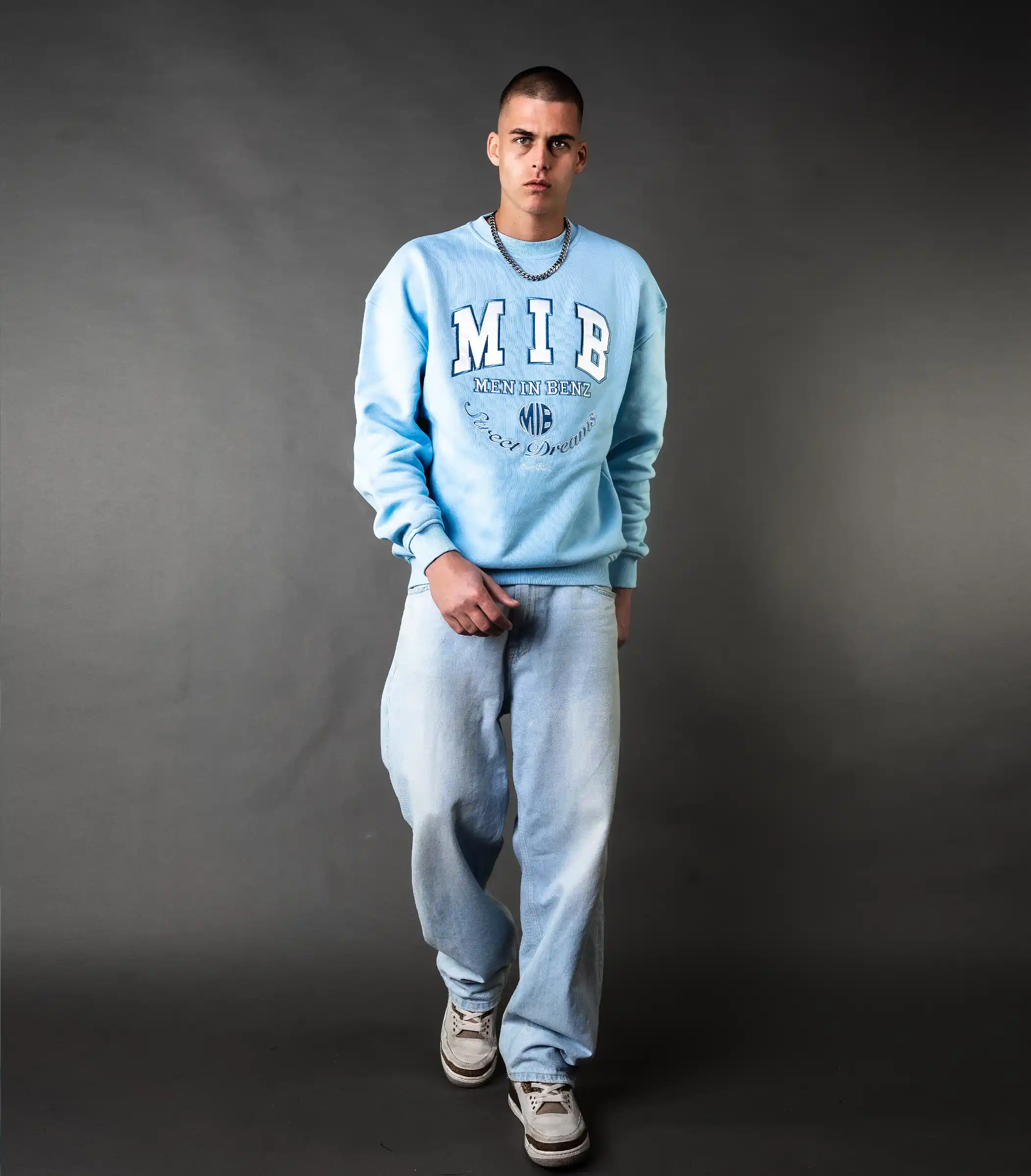 MIB Street Dreams Crewneck, blau, MIB03008I-M00008