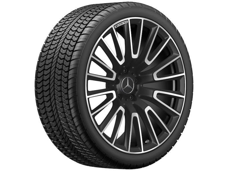 AMG multi-spoke wheel, black matt gloss finish, Continental, WinterContact TS 860 S MO1, 295/40 R22 112V XL, winter, Q440301110510