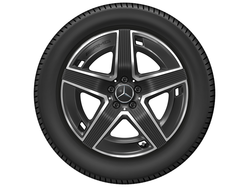 AMG 5-twin-spoke wheel, gloss black, Continental, EcoContact 6 Q MO, 235/55 R19 105W XL, summer, Q440651110670