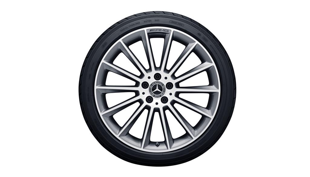AMG Vielspeichen-Rad, 50,8 cm (20 Zoll), glanzgedreht, CLS, 245/35 R20/, titangrau, A25740132007X21