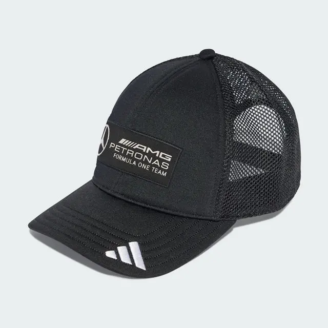 Trucker Cap, Team, Mercedes-AMG F1, schwarz, Polyester (recycelt) / Elasthan, B67998318